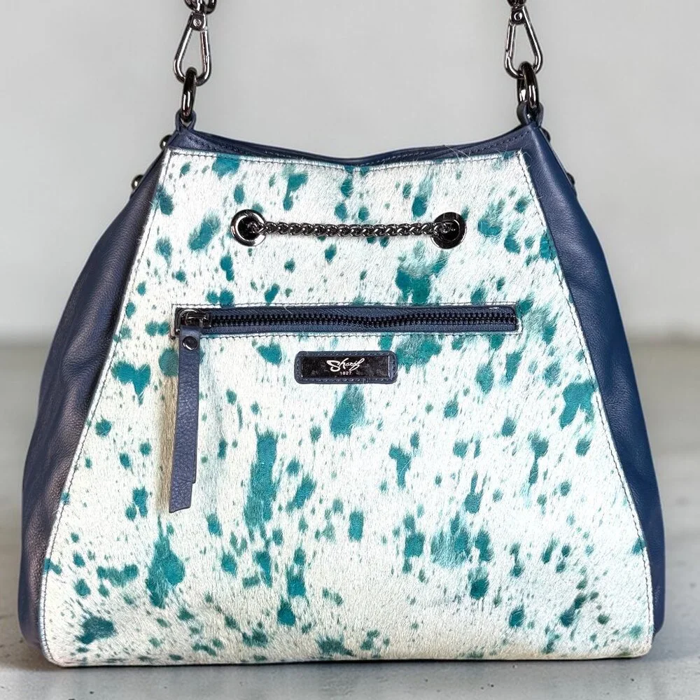 Sharif Legacy Haircalf Leather Drawstring Shoulder Bag - New without tags